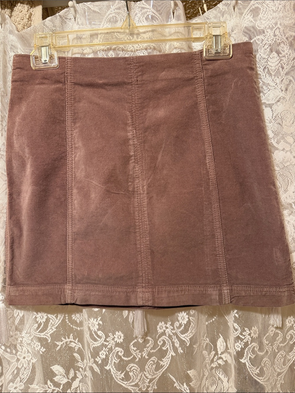 Women’s Brown Corduroy Mini Skirt